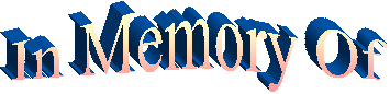 In Memory Of